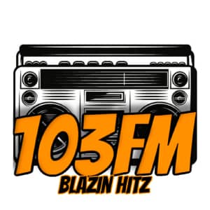 103 FM Blazin Hitz Logo