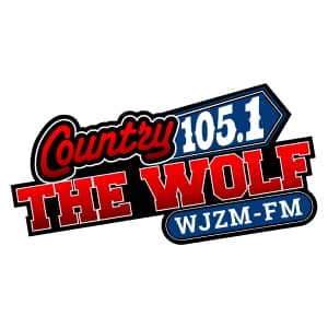 105.1 The Wolf – WJZM-DB 2 Logo