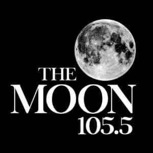 105.5 The Moon Logo