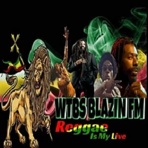 WTBS BLAZIN FM Logo