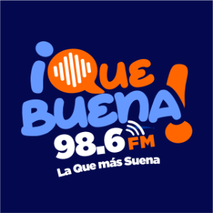 Que Buena 98.6 FM Logo